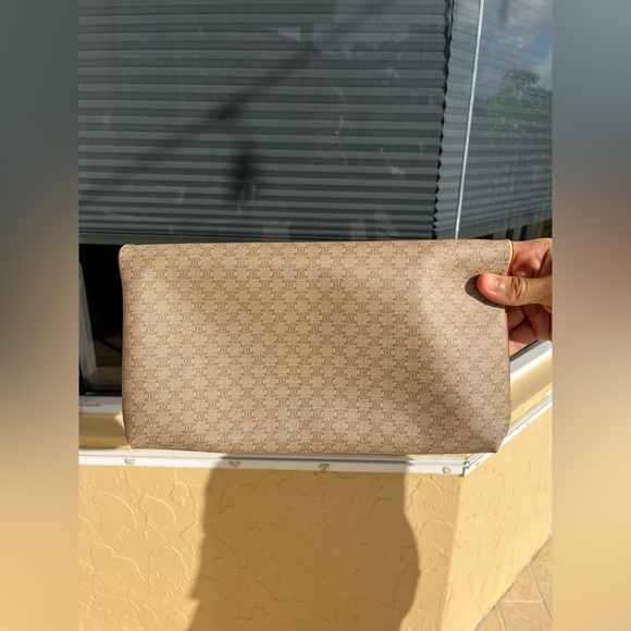 Céline Macadam Clutch Bag Brown Beige - Picture 3 of 10